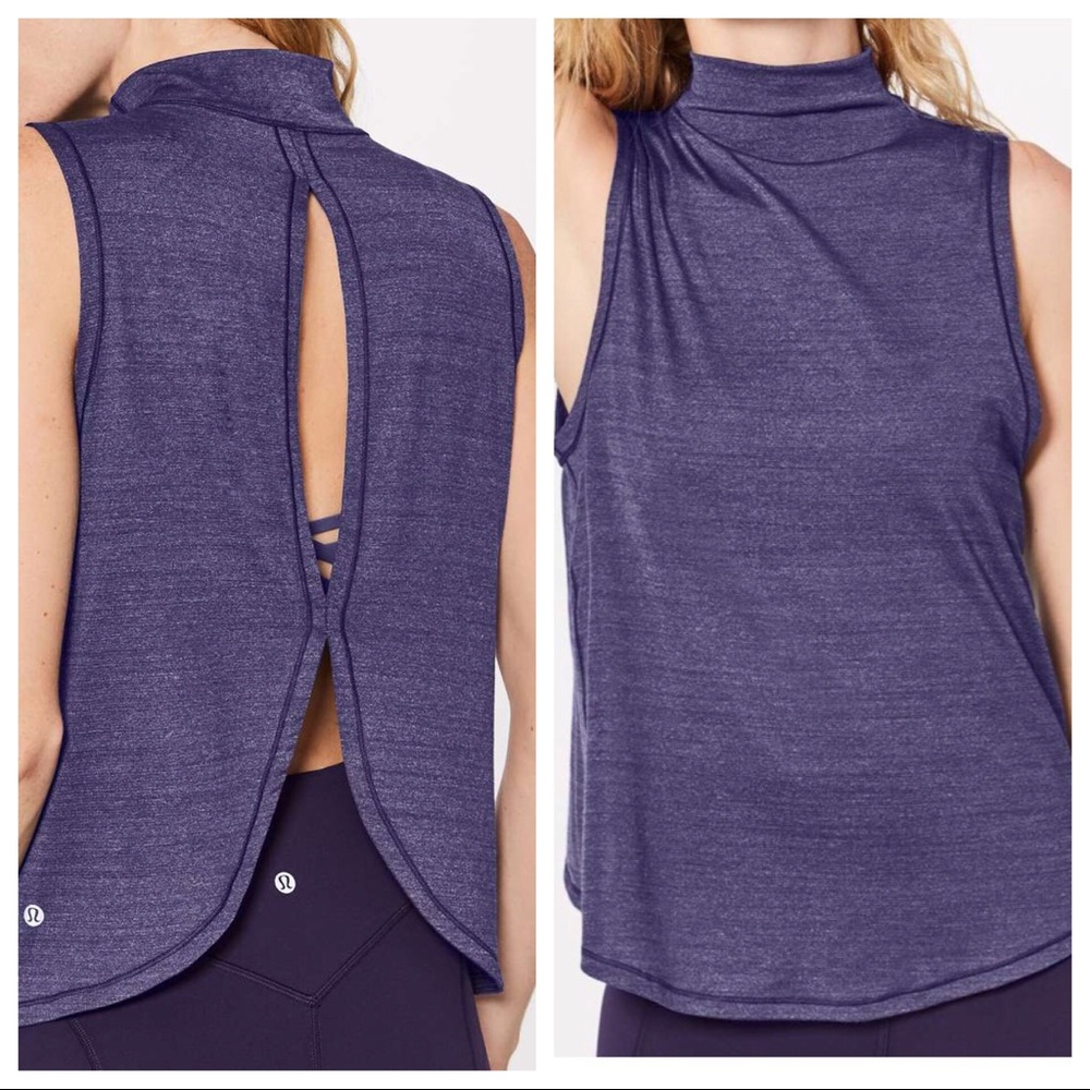 Lululemon Twist and Reach Mock Neck Tank